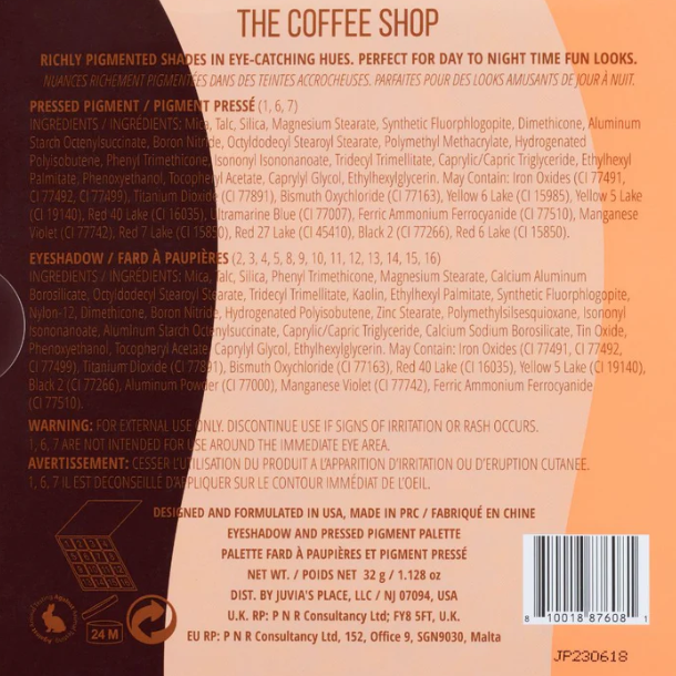 The Coffee Shop Eyeshadow Palette