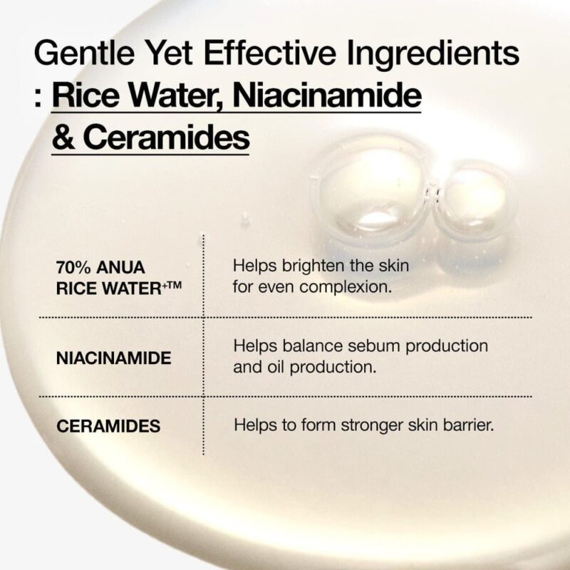 Anua Rice 70 Glow Milky Toner - 250ml - Image 6