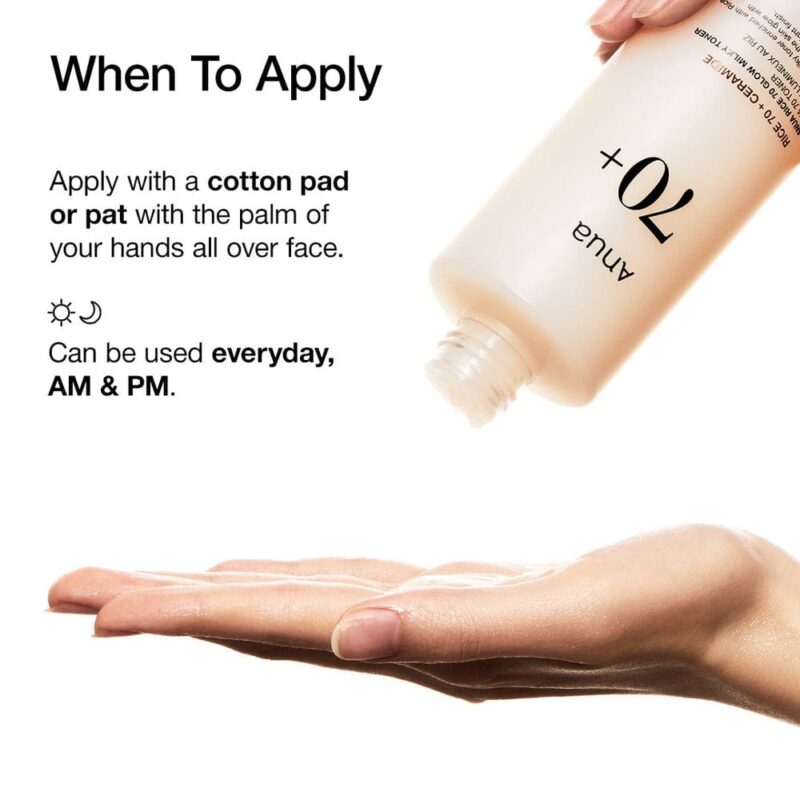 Anua Rice 70 Glow Milky Toner - 250ml - Image 5