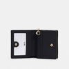 Coach C3309 Snap Wallet In Signature Canvas Brown Black