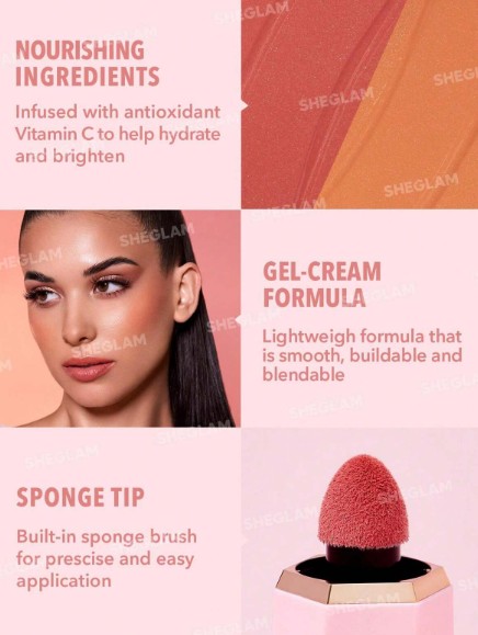 Sheglam Color Bloom Day Glow Liquid Blush- Love Cake
